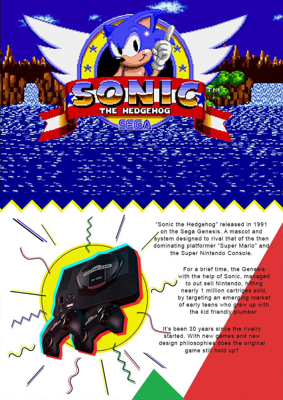 Page 1 of Phantom Station's Sonic the Hedgehog review. Does Sonic the Hedgehog 1 hold up after all these years? What does Sega get right?