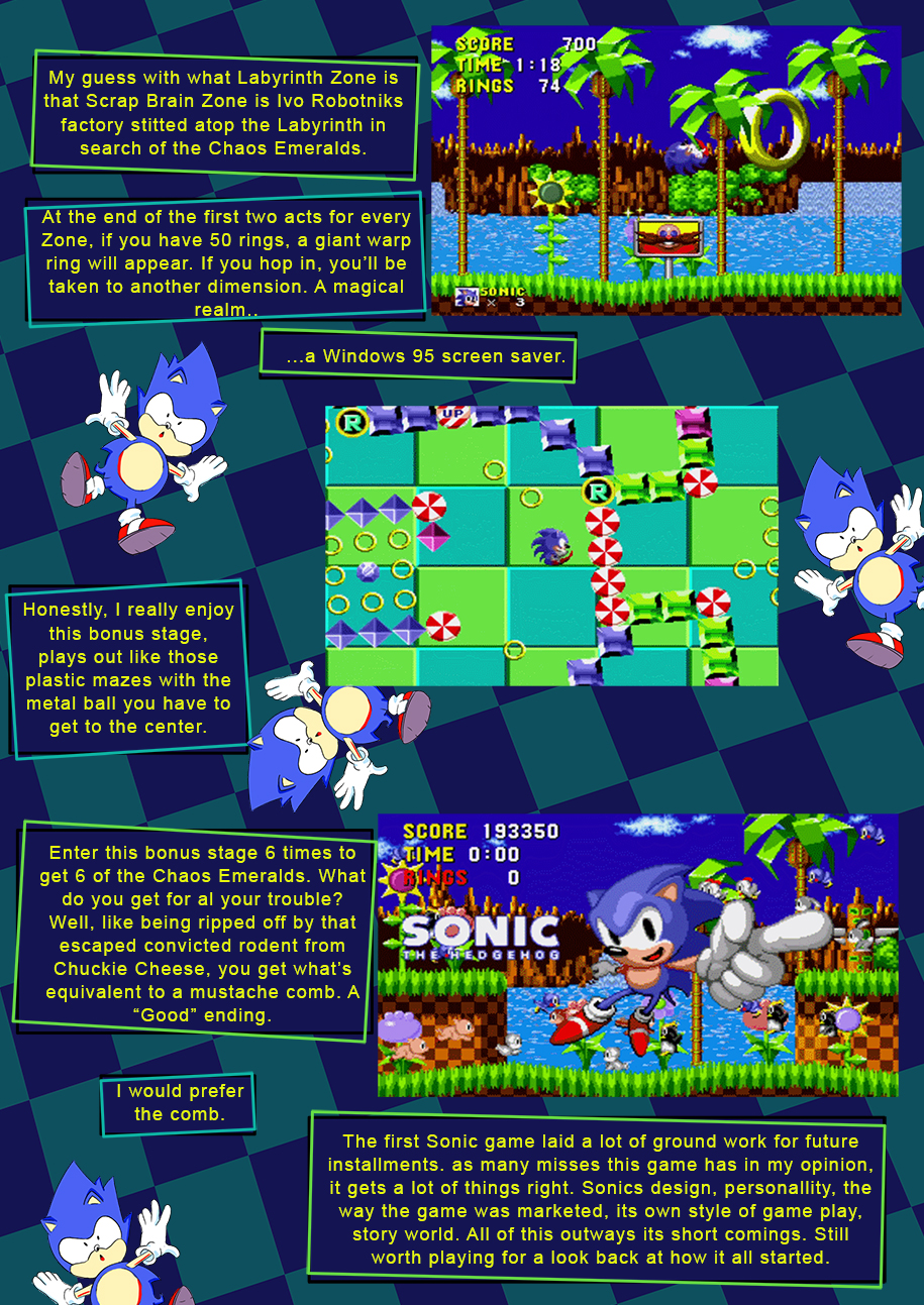 Sonic the Hedgehog 1: Scrap Brain Zone or another trek through Labyrinth Zone.